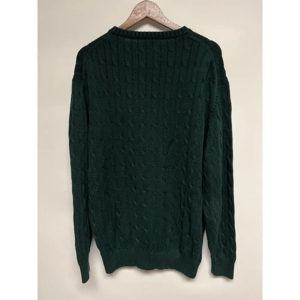 Jos. A. Bank Executive Collection‎ XL Cotton Hunter Green Knit Sweater